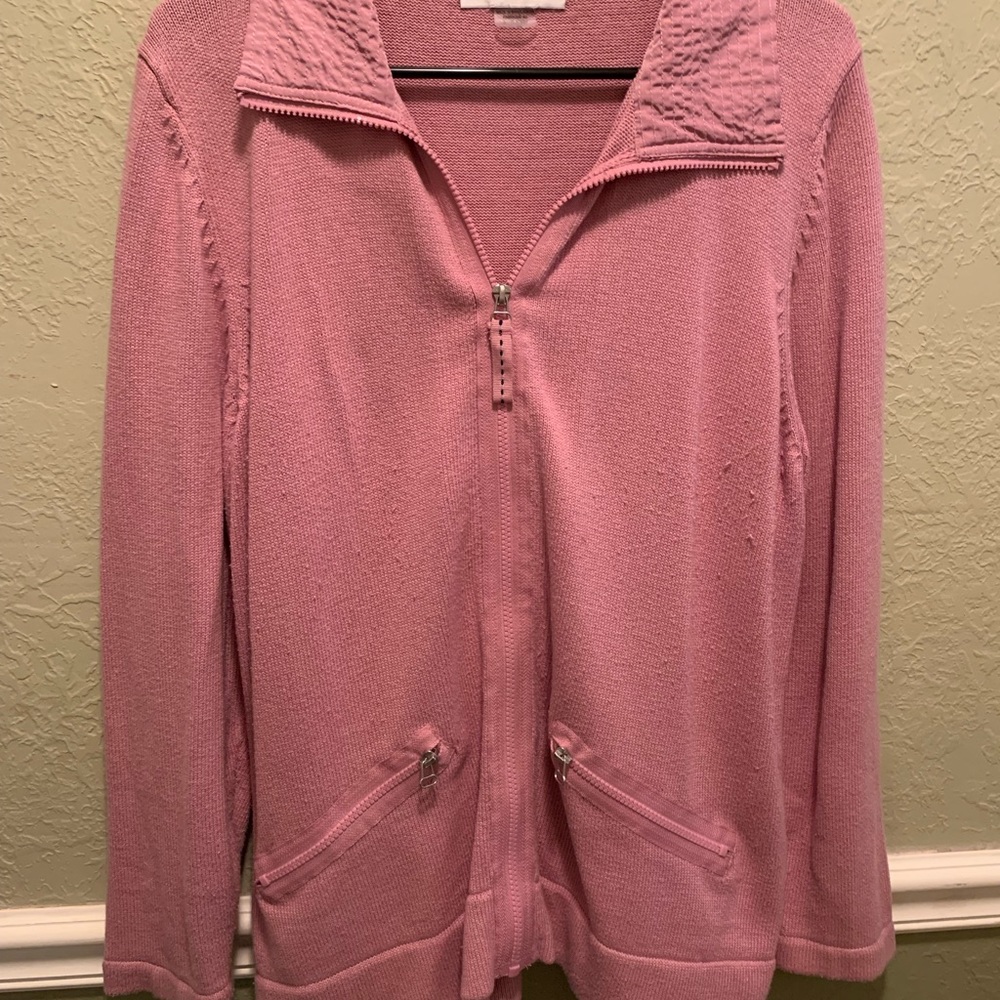 Pink zip up jacket
